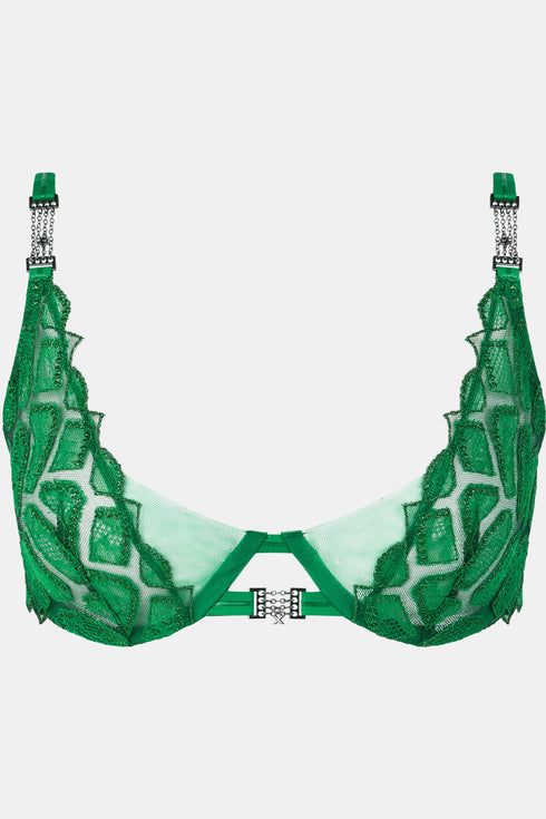 Chantelle Reptilia Lace Unlined Plunge Bra